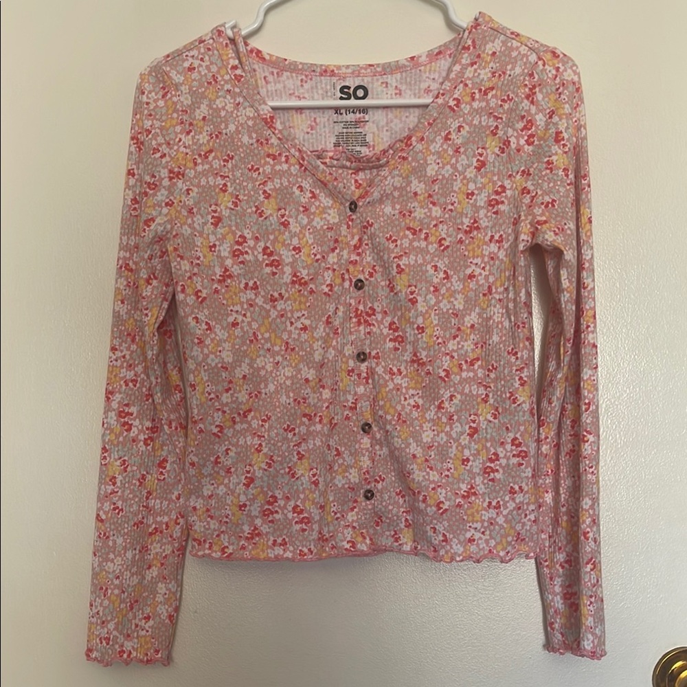 SO Pink and Red Matching Set with Floral Design